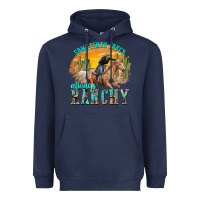 Navy sometimes fancy always ranchy Heavyweight Hoodie - texasbilliewilder