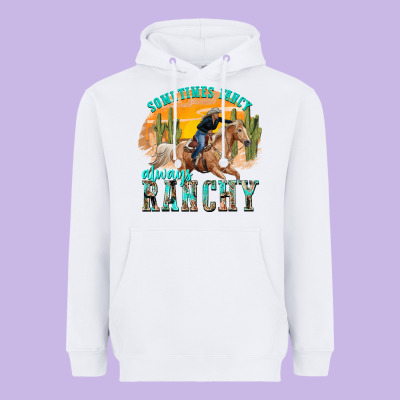 Sometimes Fancy Always Ranchy Heavyweight Hoodie Designed By Texasbilliewilder