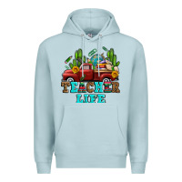 Blue Mist teacher life western truck and books Premium Hoodie - AdoDesignShop