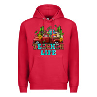 Cardinal teacher life western truck and books Premium Hoodie - AdoDesignShop