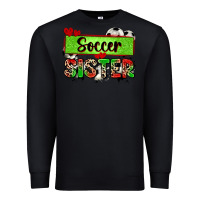 Black soccer sister with leopard Premium Sweatshirt - Zillion Design Studio