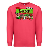 Cardinal soccer sister with leopard Premium Sweatshirt - Zillion Design Studio