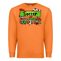 Carrot soccer sister with leopard Premium Sweatshirt - Zillion Design Studio