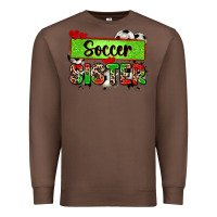 Chestnut soccer sister with leopard Premium Sweatshirt - Zillion Design Studio