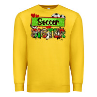 Lemon soccer sister with leopard Premium Sweatshirt - Zillion Design Studio