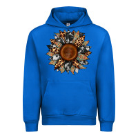 Cobalt cowhide leopard aztec sunflower Urban Hoodie - Artiststas