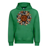 Emerald cowhide leopard aztec sunflower Urban Hoodie - Artiststas