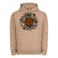 Pigment Burro cowhide leopard aztec sunflower Urban Hoodie - Artiststas
