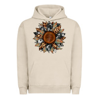 Pigment French Oak cowhide leopard aztec sunflower Urban Hoodie - Artiststas