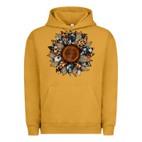 Pigment Peanut Butter cowhide leopard aztec sunflower Urban Hoodie - Artiststas