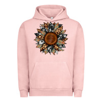 Pigment Salmon cowhide leopard aztec sunflower Urban Hoodie - Artiststas