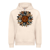 Sandshell cowhide leopard aztec sunflower Urban Hoodie - Artiststas