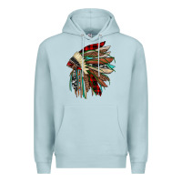 Blue Mist christmas indian headdress Premium Hoodie - JahusDesignShop