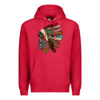 Cardinal christmas indian headdress Premium Hoodie - JahusDesignShop