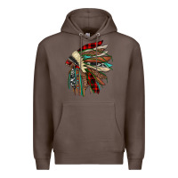Coffee christmas indian headdress Premium Hoodie - JahusDesignShop