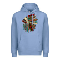 Colony Blue christmas indian headdress Premium Hoodie - JahusDesignShop