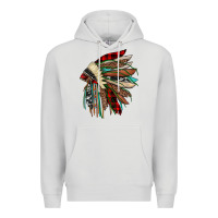 Dove Grey christmas indian headdress Premium Hoodie - JahusDesignShop