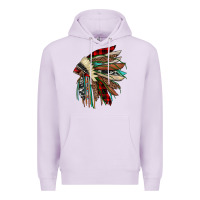 Lilac christmas indian headdress Premium Hoodie - JahusDesignShop