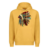 Mustard christmas indian headdress Premium Hoodie - JahusDesignShop