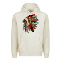 Oatmeal Heather christmas indian headdress Premium Hoodie - JahusDesignShop