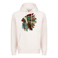 Pale Pink christmas indian headdress Premium Hoodie - JahusDesignShop
