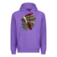 Purple christmas indian headdress Premium Hoodie - JahusDesignShop