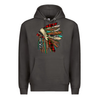 Smoke christmas indian headdress Premium Hoodie - JahusDesignShop