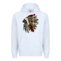 White christmas indian headdress Premium Hoodie - JahusDesignShop