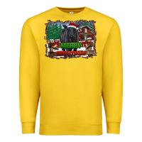 Lemon merry christmas black angus cattle and farm Premium Sweatshirt - RanaPortraitStore