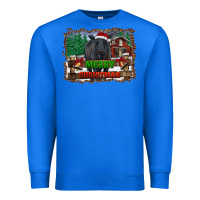 True Royal merry christmas black angus cattle and farm Premium Sweatshirt - RanaPortraitStore