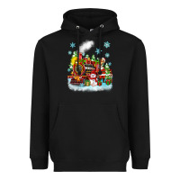 Black christmas polar express santa Heavyweight Hoodie - Zillion Design Studio