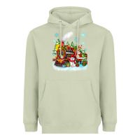 Matcha christmas polar express santa Heavyweight Hoodie - Zillion Design Studio