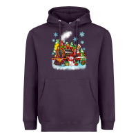 Plum christmas polar express santa Heavyweight Hoodie - Zillion Design Studio