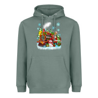 Sage christmas polar express santa Heavyweight Hoodie - Zillion Design Studio