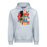 Heather Grey in a world full of princess be a chingona Urban Hoodie - BundleAndBundleShop