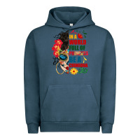 Pigment Midnight Navy in a world full of princess be a chingona Urban Hoodie - BundleAndBundleShop