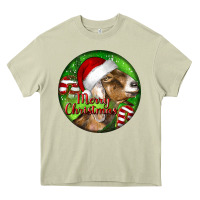 Mossy Nubian Goat Christmas Heavy Core Tee - LillyAllenDesigns