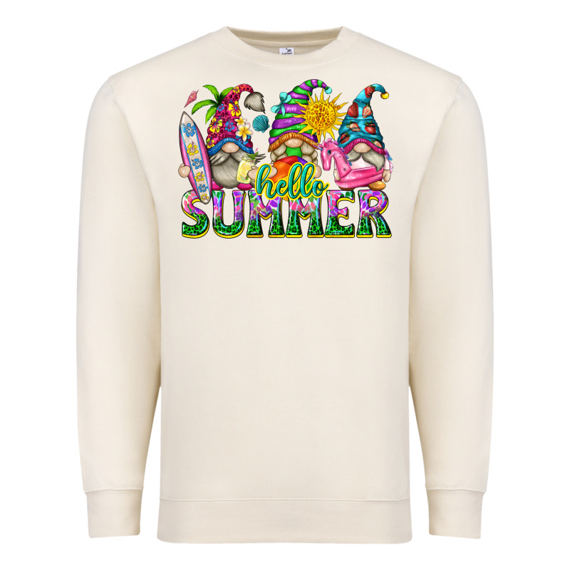 Hello Summer Gnome Premium Sweatshirt by texasbilliewilder | Teevron