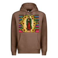 Chestnut our lady of guadalupe Premium Hoodie - JahusDesignShop