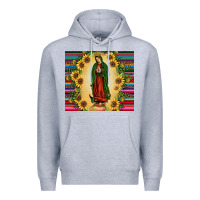 Heather Grey our lady of guadalupe Premium Hoodie - JahusDesignShop
