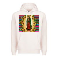 Pale Pink our lady of guadalupe Premium Hoodie - JahusDesignShop