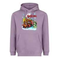 Lavender christmas polar express believe Heavyweight Hoodie - Zillion Design Studio