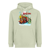 Matcha christmas polar express believe Heavyweight Hoodie - Zillion Design Studio