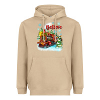 Mushroom christmas polar express believe Heavyweight Hoodie - Zillion Design Studio