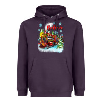 Plum christmas polar express believe Heavyweight Hoodie - Zillion Design Studio