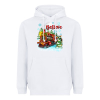 White christmas polar express believe Heavyweight Hoodie - Zillion Design Studio
