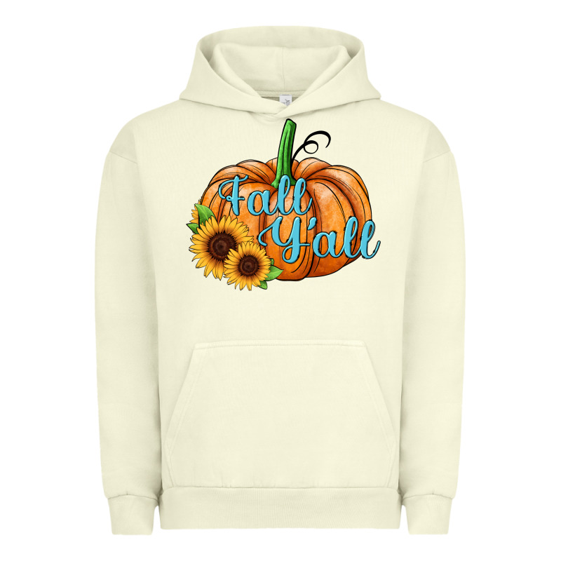 Fall Y'all Pumpkin Urban Hoodie by JahusDesignShop | Teevron
