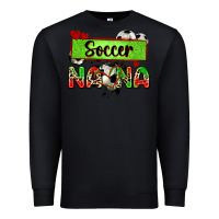 Black soccer nana with leopard Premium Sweatshirt - Zillion Design Studio