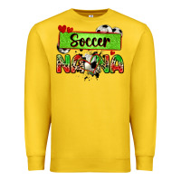 Lemon soccer nana with leopard Premium Sweatshirt - Zillion Design Studio