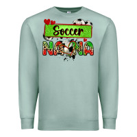Seafoam soccer nana with leopard Premium Sweatshirt - Zillion Design Studio